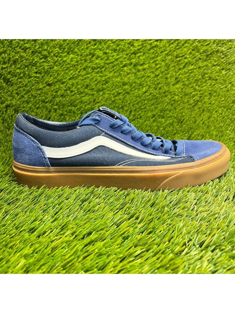 Vans Style 36 Mens Size 8.5 Blue White‎ Gum Athletic Skateboard Shoes Sneakers